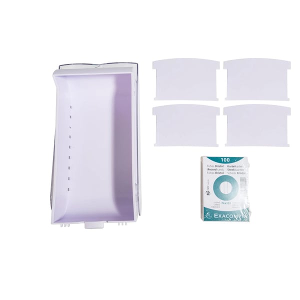 Exacompta 8x BunnyBox Flash/Revision kortholder, Aquarel, A8 - Mauve 5336423D