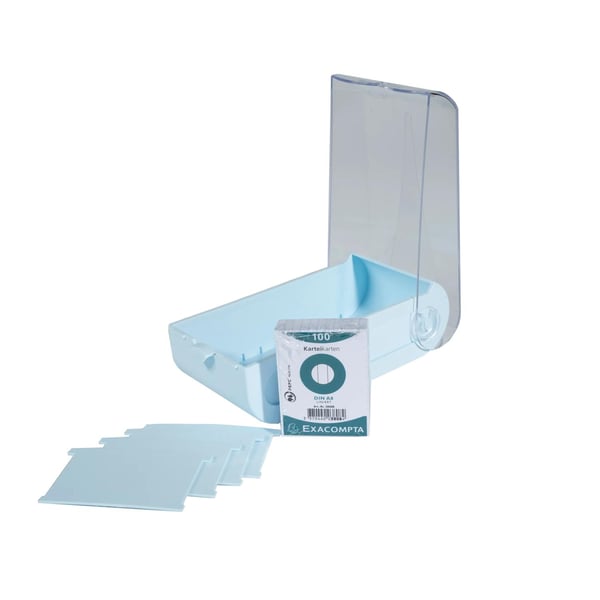 Exacompta 8x BunnyBox Flash/Revision kortholder, Aquarel, A8 - assorterede farver 5339623D