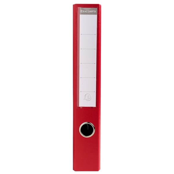 Exacompta 10x PremTouch PVC brevordner, 2 ring, 50mm ryg, A4 - Bordeaux 53504E