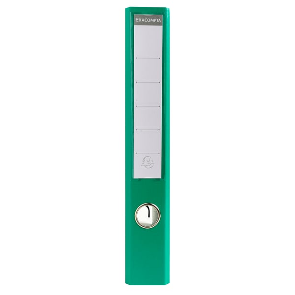 Exacompta 10x PremTouch PVC brevordner, 2 ring, 50mm ryg, A4 - Grøn 53543E
