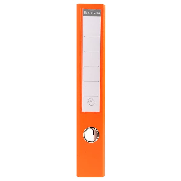 Exacompta 10x PremTouch PVC brevordner, 2 ring, 50mm ryg, A4 - orange 53544E