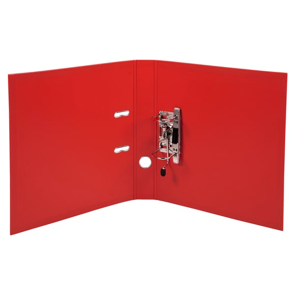 Exacompta 10x PremTouch PVC brevordner, 2 ring, 50mm ryg, A4 - Rød 53545E