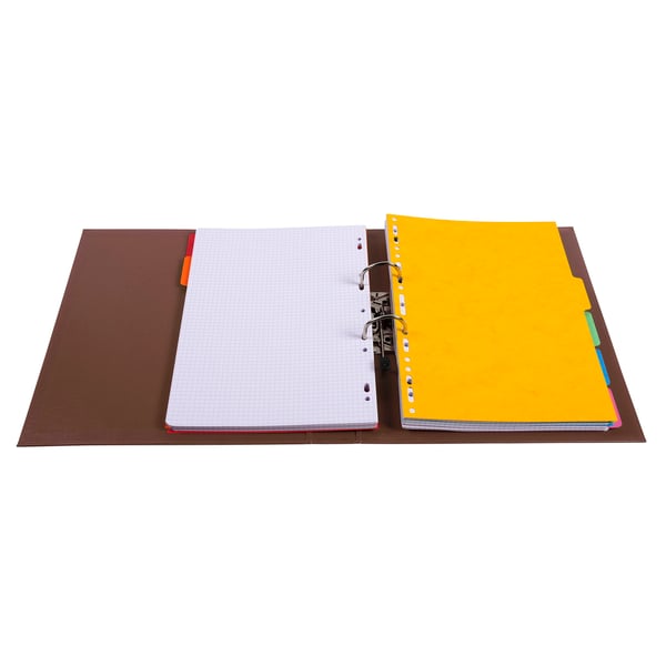 Exacompta 10x PremTouch PVC brevordner, 2 ring, 50mm ryg, A4 - Brun| 53546E
