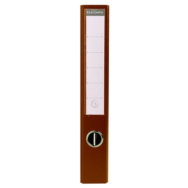 Exacompta 10x PremTouch PVC brevordner, 2 ring, 50mm ryg, A4 - Brun| 53546E