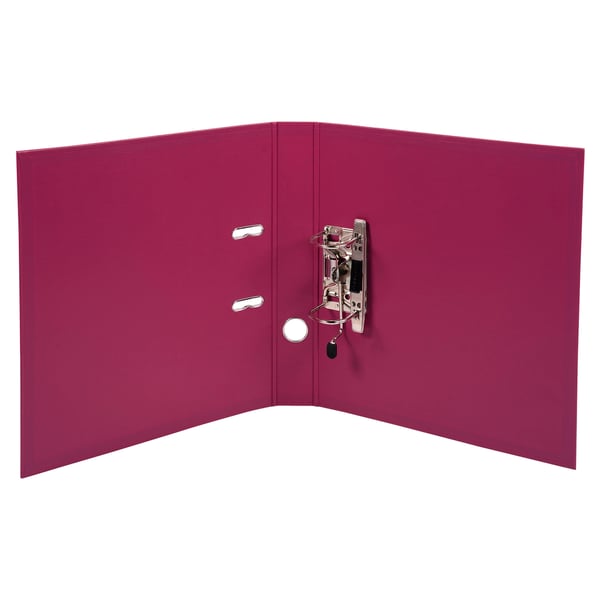Exacompta 10x PremTouch PVC brevordner, 2 ring, 50mm ryg, A4 - Fuchsia 53547E