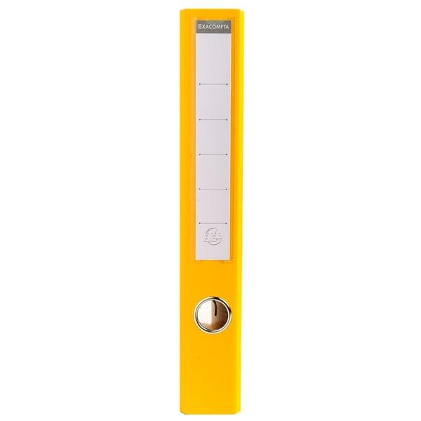 Exacompta 10x PremTouch PVC brevordner, 2 ring, 50mm ryg, A4 - Gul 53549E