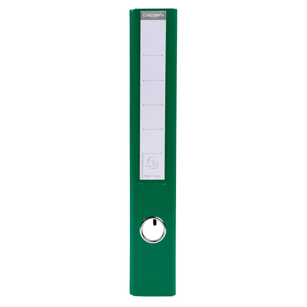 Exacompta 10x PremTouch PVC brevordner, 2 ring, 50mm ryg, A4 - Mørkegrøn 53553E