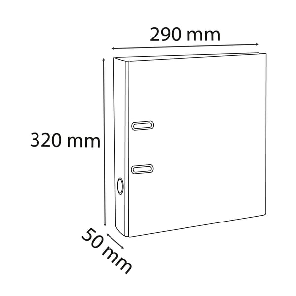 Exacompta 10x PremTouch PVC haevearkitektmapper, A4, 50mm ryg - violine 53557E