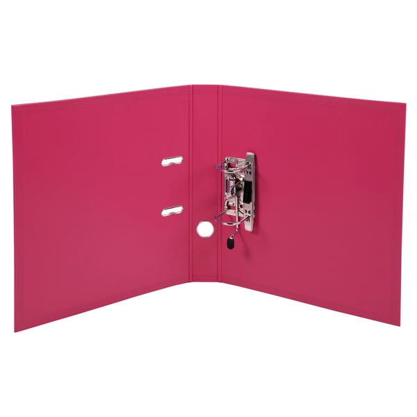 Exacompta 10x PremTouch PVC brevordner, 2 ring, 50mm ryg, A4 - Hindbær 53559E