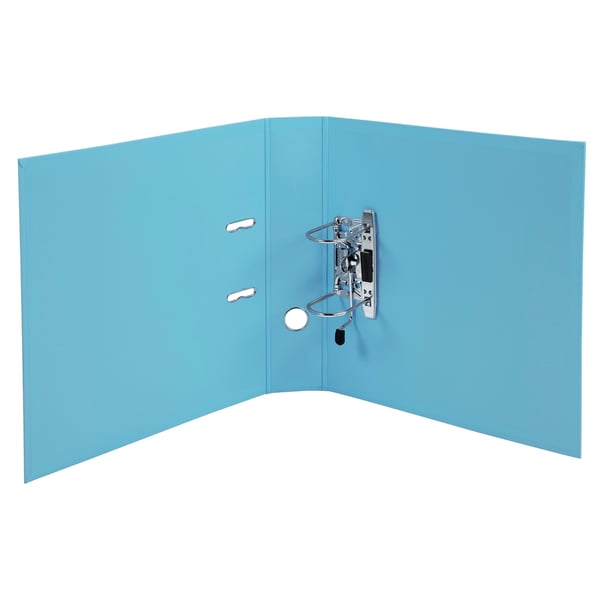 Exacompta 10x PremTouch PVC Brevordner, 70mm ryg, 2 Ringe, A4 - Lyseblå 53702E