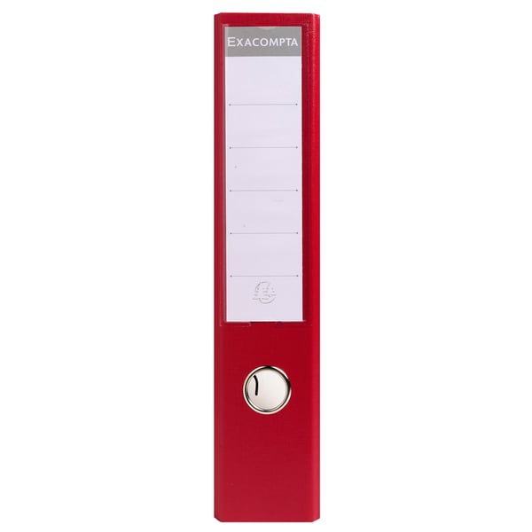Exacompta 10x PremTouch PVC brevordner, 70mm ryg, 2 ring, A4 - Bordeaux 53704E