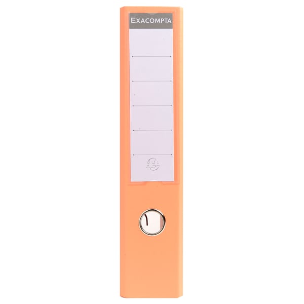 Exacompta 10x PremTouch PVC Brevordner, 70mm ryg, 2 Ringe, A4 - Laks 53705E