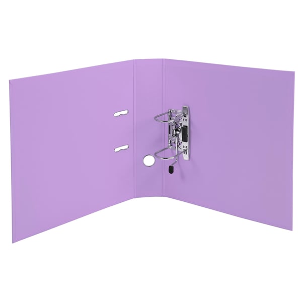 Exacompta 10x PremTouch PVC Brevordner, 70mm ryg, 2 Ringe, A4 - Lilac 53707E
