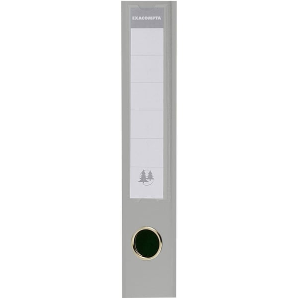Exacompta 10x PremTouch PVC brevordner, 70mm ryg, 2 ring, A4 - Grå 53740E