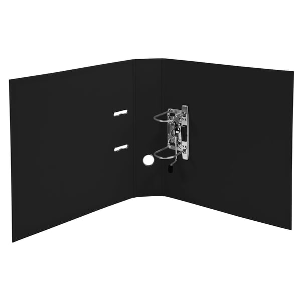 Exacompta 10x PremTouch PVC brevordner, 70mm ryg, 2 ring, A4 - Sort 53741E