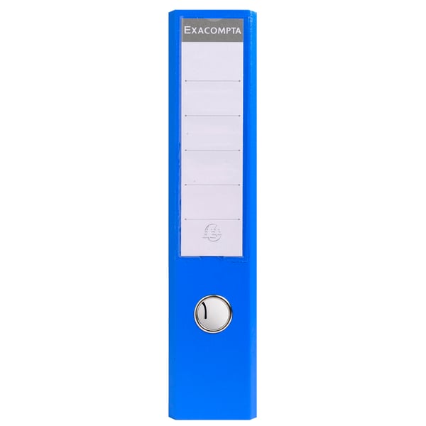 Exacompta 10x PremTouch PVC brevordner, 70mm ryg, 2 ring, A4 - Blå 53742E