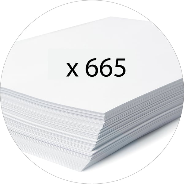 Exacompta 10x PremTouch PVC brevordner, 70mm ryg, 2 ring, A4 - Blå 53742E