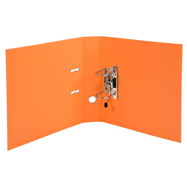 Exacompta 10x PremTouch PVC brevordner, 70mm ryg, 2 ring, A4 - orange 53744E