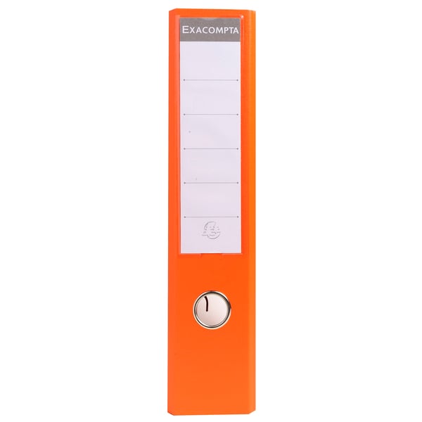 Exacompta 10x PremTouch PVC brevordner, 70mm ryg, 2 ring, A4 - orange 53744E