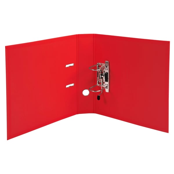 Exacompta 10x PremTouch PVC brevordner, 70mm ryg, 2 ring, A4 - Rød 53745E