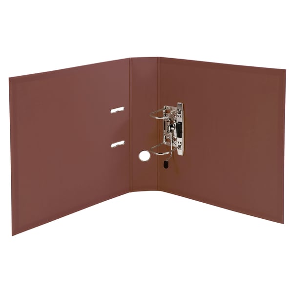 Exacompta 10x PremTouch PVC brevordner, 70mm ryg, 2 ring, A4 - Brun| 53746E