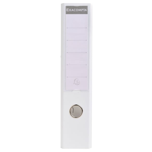 Exacompta 10x PremTouch PVC Brevordner, 70mm ryg, 2 Ringe, A4 - hvid 53748E