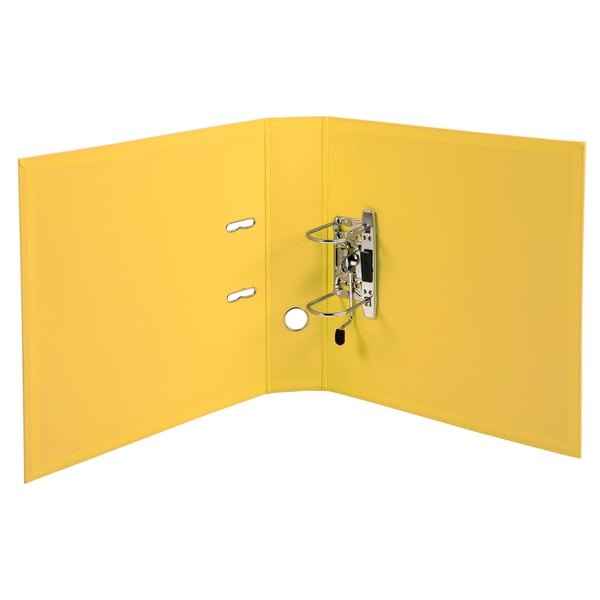 Exacompta 10x PremTouch PVC brevordner, 70mm ryg, 2 ring, A4 - Gul 53749E