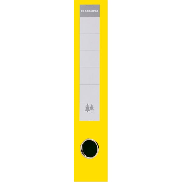 Exacompta 10x PremTouch PVC brevordner, 70mm ryg, 2 ring, A4 - Gul 53749E