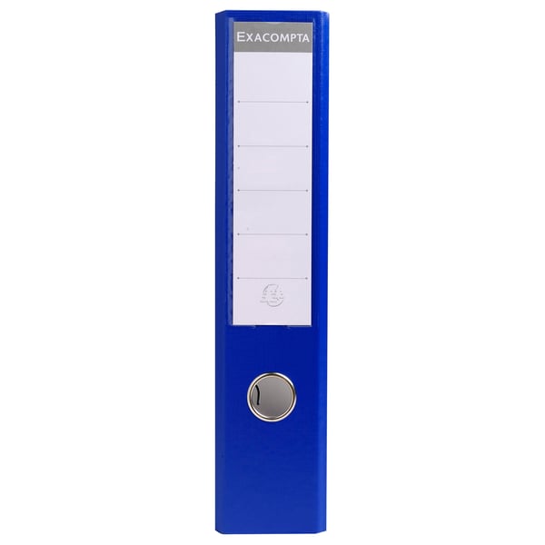 Exacompta 10x PremTouch PVC brevordner, 70mm ryg, 2 ring, A4 - Mørkeblå 53752E