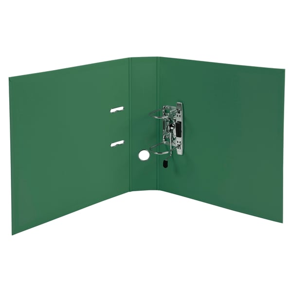 Exacompta 10x PremTouch PVC brevordner, 70mm ryg, 2 ring, A4 - Mørkegrøn 53753E