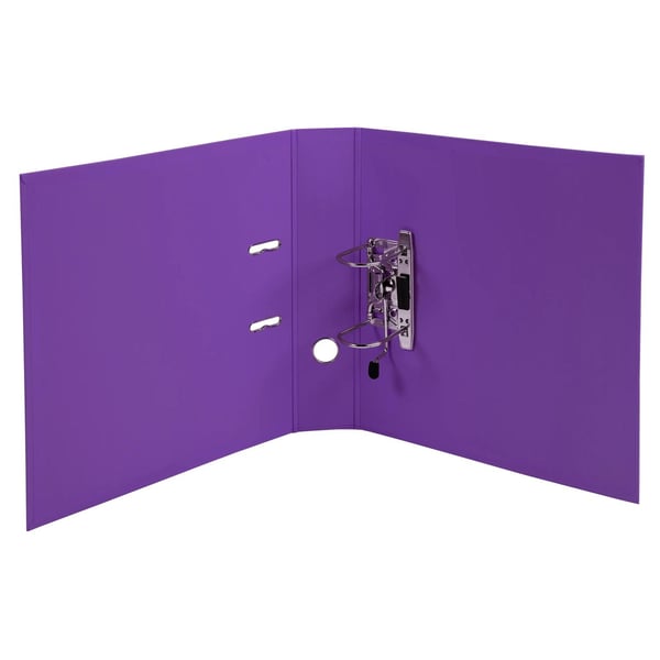 Exacompta 10x PremTouch PVC Brevordner, 70mm ryg, 2 Ringe, A4 - violine 53757E