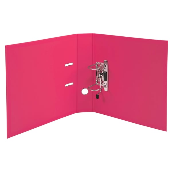 Exacompta 10x PremTouch PVC brevordner, 70mm ryg, 2 ring, A4 - Hindbær 53759E