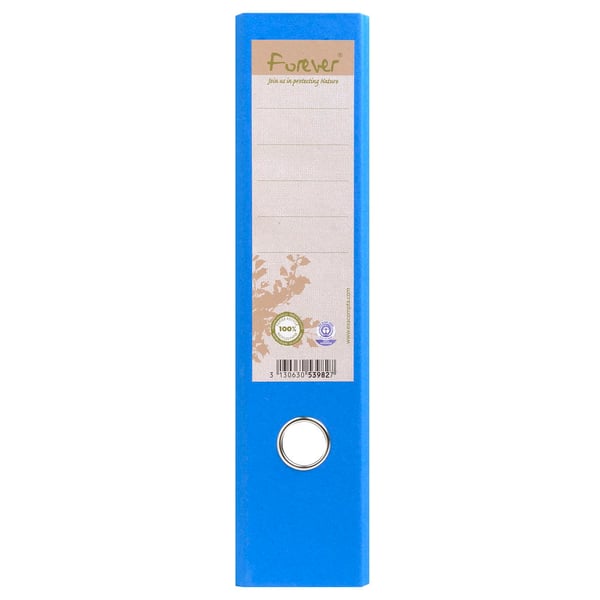 Exacompta 10x Forever Prem'Touch genbrugsmappe, A4, 80mm rygrad - Lyseblå 53982E