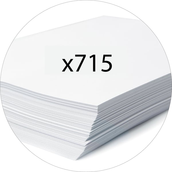 Exacompta 10x Forever Prem'Touch genbrugsmappe, A4, 80mm rygrad - elfenben 53986SE