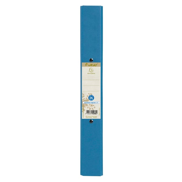 Exacompta 10x Forever Recycled Ringbind, A4, 2 O-ringe, 40mm ryg - Lyseblå 54982E