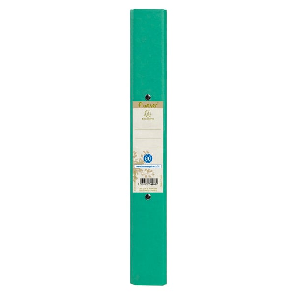 Exacompta 10x Forever Recycled Ringbind, A4, 2 O-ringe, 40mm ryg - Mørkegrøn 54983E