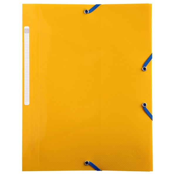 Exacompta 24x Elastikmappe med 3 flapper genbrugspolypropylen BeeBlue - A4 - assorterede farver 55110E