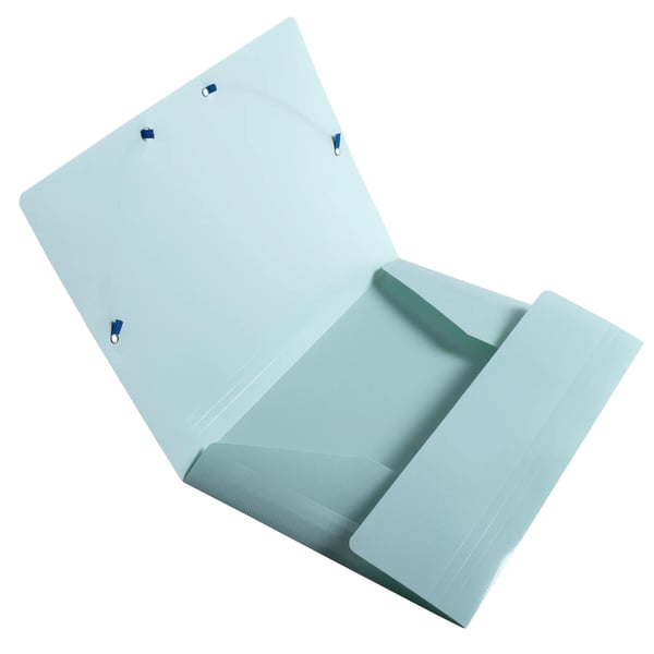 Exacompta 24x Elastikmappe med 3 flapper genbrugspolypropylen BeeBlue - A4 - assorterede farver 55110E