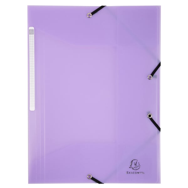 Exacompta 25x Chromaline Pastel Elastikmappe med 3 klapper A4 - assorterede farver 55170E