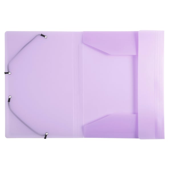 Exacompta 25x Chromaline Pastel Elastikmappe med 3 klapper A4 - Mauve 55175E