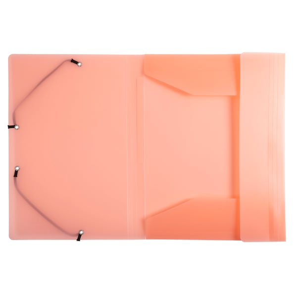 Exacompta 25x Chromaline Pastel Elastikmappe med 3 klapper A4 - Koral 55177E