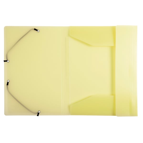Exacompta 25x Chromaline Pastel Elastikmappe med 3 klapper A4 - Gul 55179E