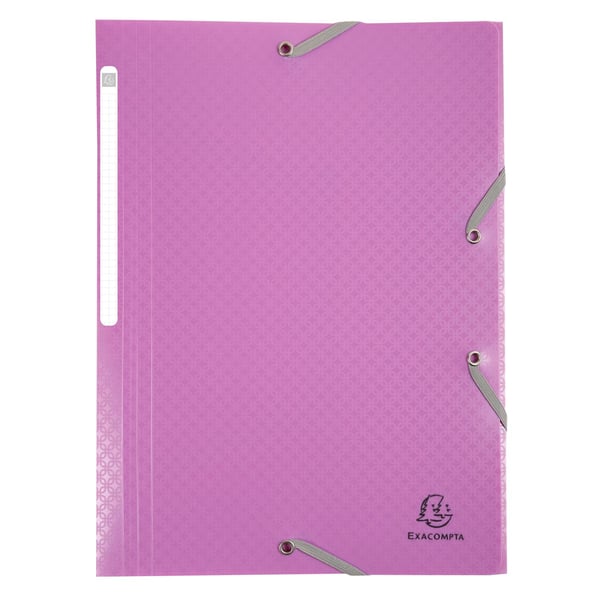 Exacompta 24x Elastikmappe med 3 klapper Forever Young genanvendt PP A4 - assorterede farver 55190E