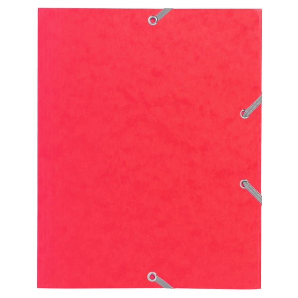 Exacompta 25x Mappe med 3 klapper og elastikbånd 400 g/m2 - 17x22 cm - assorterede farver 55200E