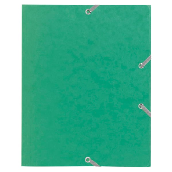 Exacompta 25x Mappe med 3 klapper og elastikbånd 400 g/m2 - 17x22 cm - assorterede farver 55200E