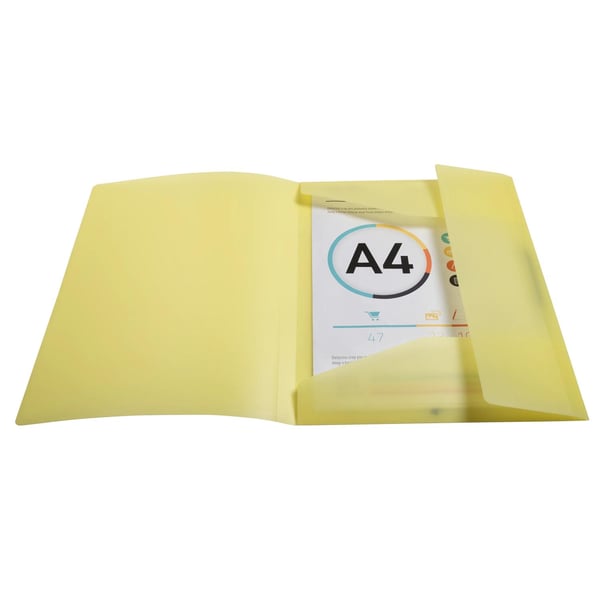 Exacompta 25x Kreacov elastisk 3 flap mappe PP A4, pastelfarvet assorteret - assorterede farver 55279E