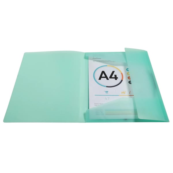 Exacompta 25x Kreacov elastisk 3 flap mappe PP A4, pastelfarvet assorteret - assorterede farver 55279E