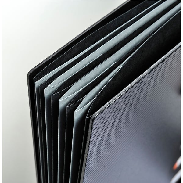 Exacompta 5x Exactive PP Harmonika multipartmappe, A4, 9 sektioner - Sort 55334E