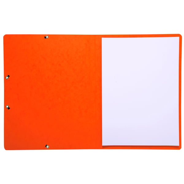 Exacompta 50x Elastikmappe uden klap 355gsm hårdt blankt meleret pressepap - A4-størrelse - orange 55414E