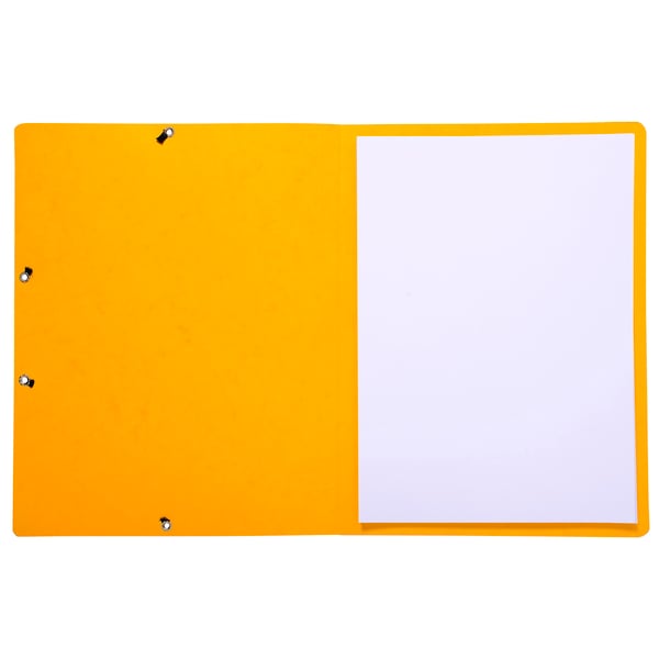 Exacompta 50x Elastikmappe uden klap 355gsm hårdt blankt meleret pressepap - A4-størrelse - Gul 55419E